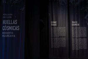 Exhibition view: Roberto Huarcaya, _Cosmic Traces_, Peru Pavilion, The 60th International Art Exhibition, La Biennale di Venezia, Venice (20 April–24 November 2024). Courtesy La Biennale di Venezia. Photo: Andrea Avezzù.